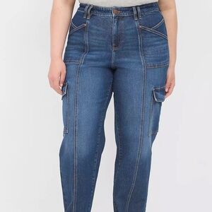 👖 Straight Leg Cargo Jeans – Flex Magic Waistband 👖